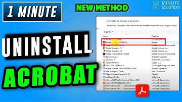 How to uninstall adobe acrobat 2025 | Remove adobe Acrobat