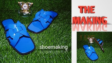 How to make this trendy Ladies slide slippers #shoemaking  #beginners