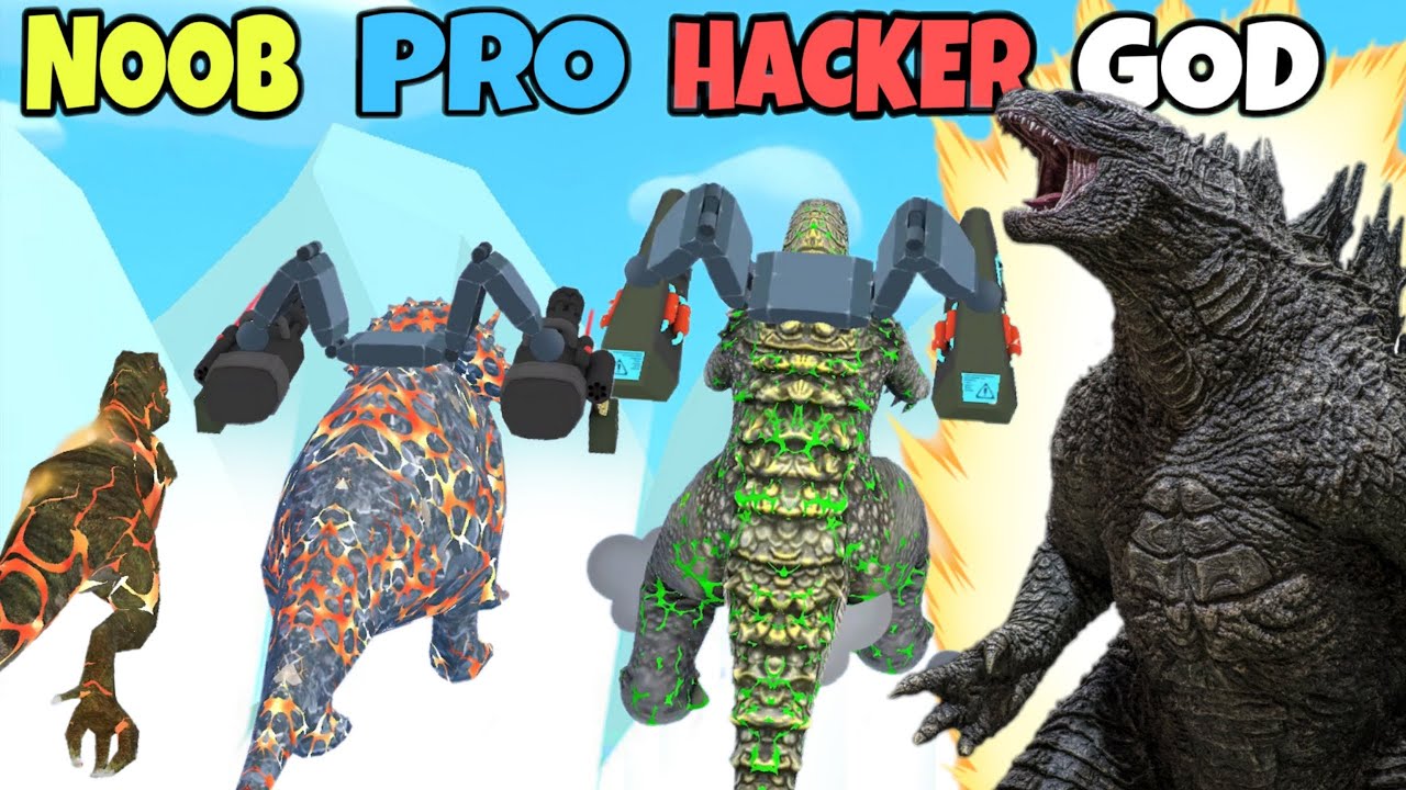 NOOB vs PRO vs HACKER - Dino Evolution Run 3D 