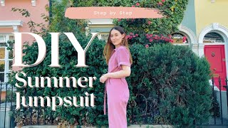 DIY Summer Jumpsuit | Step by Step Sew Along | Thrills and Stitches