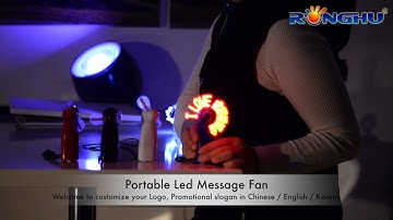 Led programmable fan
