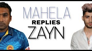 Mahela Jayawardene Replies Singer Zayn Malik