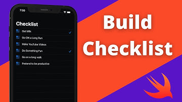 Swift: Build Checklist App (Xcode 12, 2021, Swift 5) - iOS Development