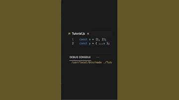 the spread syntax can be used to make a new object from an array #coding #javascript #tutorial