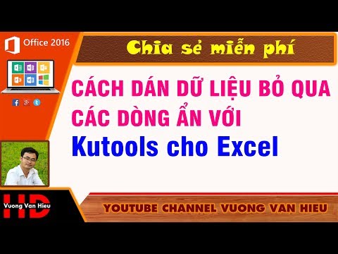 Thủ Thuật Excel I Cách Paste Dữ Liệu Bỏ Qua Các Dòng Ẩn Trong Excel Với Kutools ✅ Vương Văn Hiệu