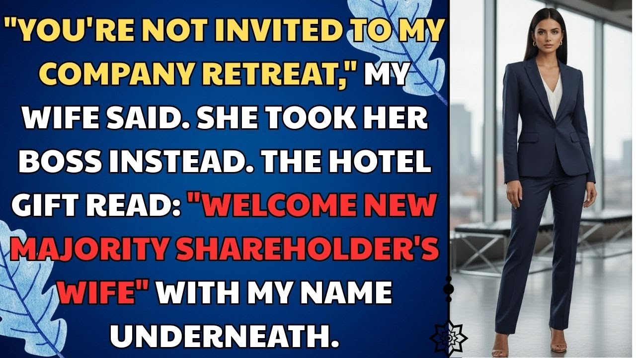 «Ты не приглашен на мой корпоративный выезд», — сказала моя жена. Она взяла с собой своего босса ...