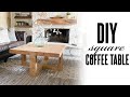 DIY Square Coffee Table