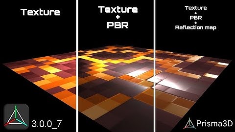 Prisma 3d 3.0 New feature - PBR texturing.