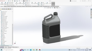 SolidWorks Surface Tutorial | Oil Canister Part-01
