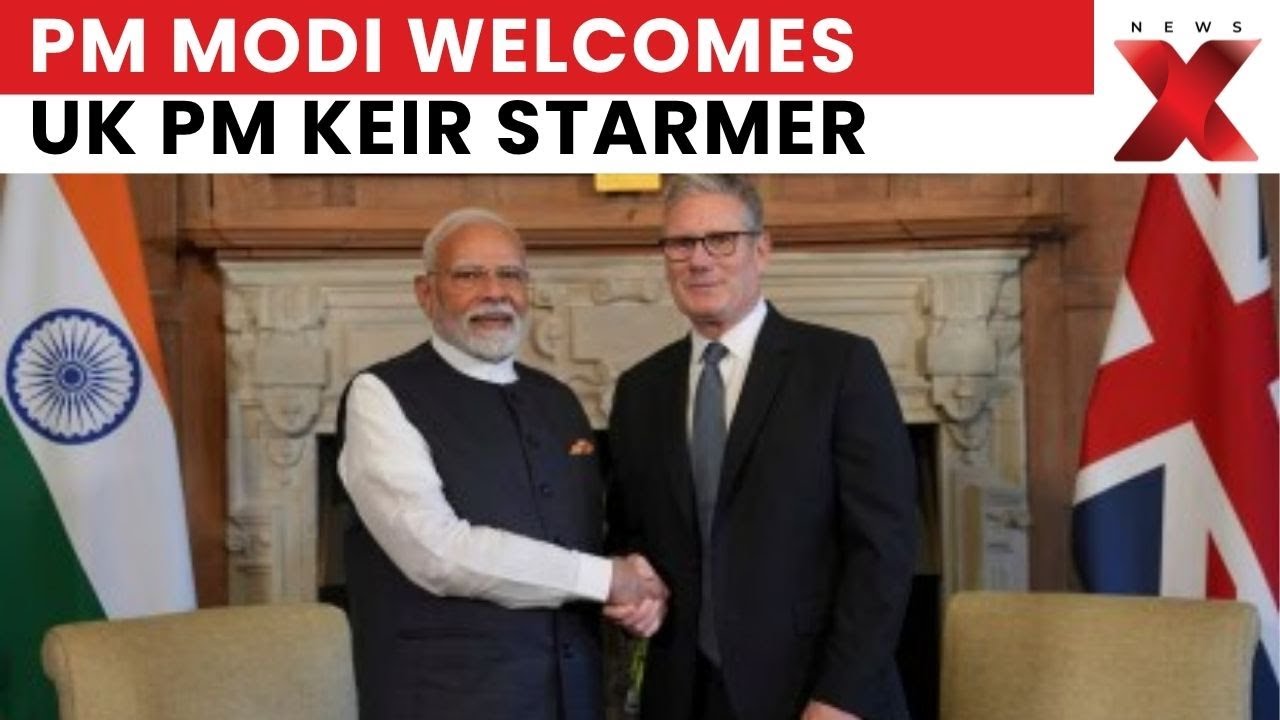 PM Modi Welcomes UK PM Keir Starmer On Historic First Visit To India | NewsX