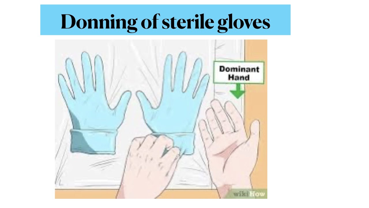 Donning of sterile gloves YouTube