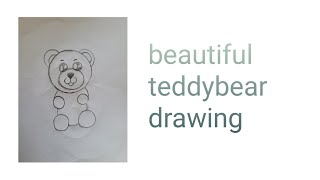 Beautiful teddybear drawing 🐻🐻#drawing #art