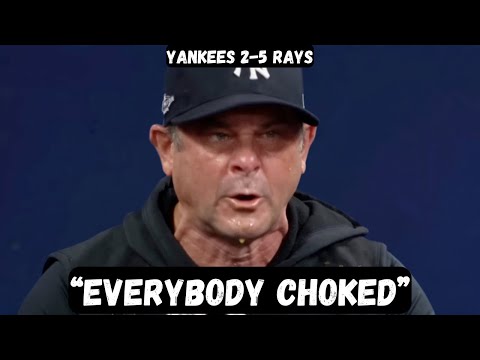 Aaron Boone GOES CRAZY after Game 2 loss - Post Game Interview - Yankees 2-5 Rays