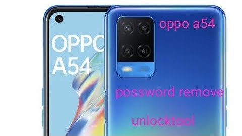 Oppo a54 unlock and Frp remove with unlocktool