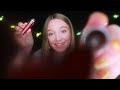 Asmr makeup on the camera lens whispered personal attention