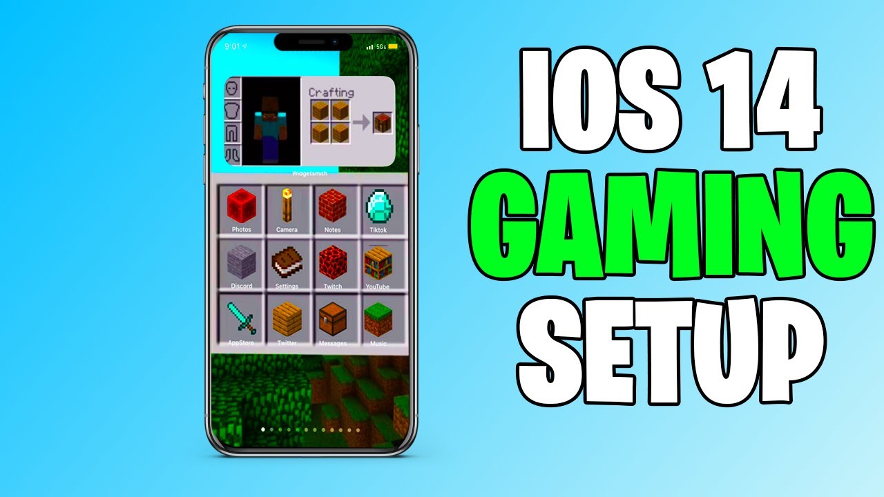 Ios 14 Home Screen Setup Gaming Ios 14 Customize Apps Layout Custom Colour Widgets Tutorial Youtube