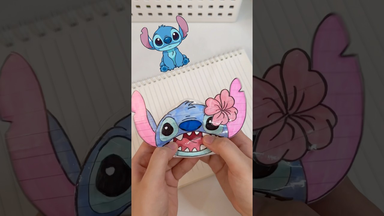 Stitch paper squishy tutorial #stitch #diy #paper #squishy #squishmallow #tutorial #squish #howto