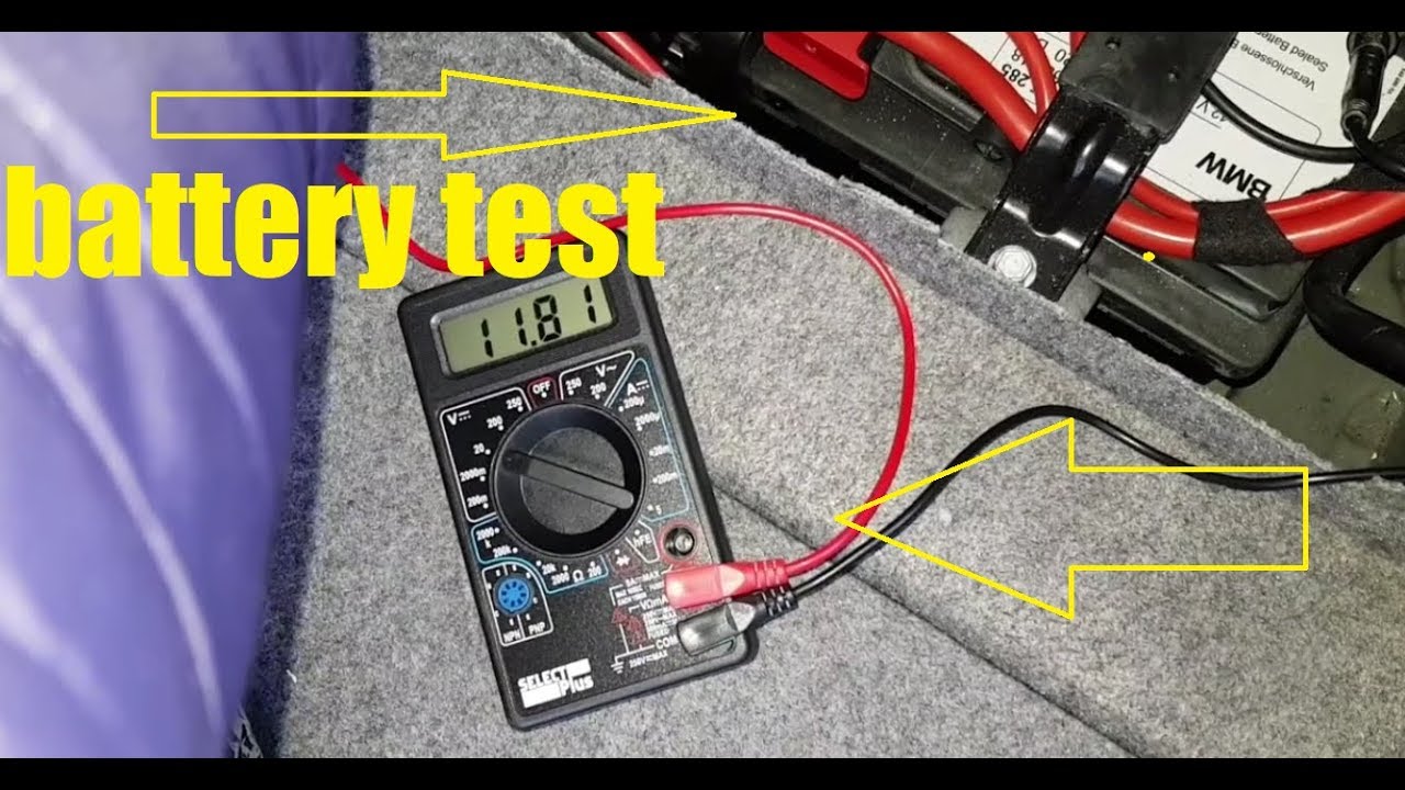 How to Test a Car Battery with a Multimeter - YouTube