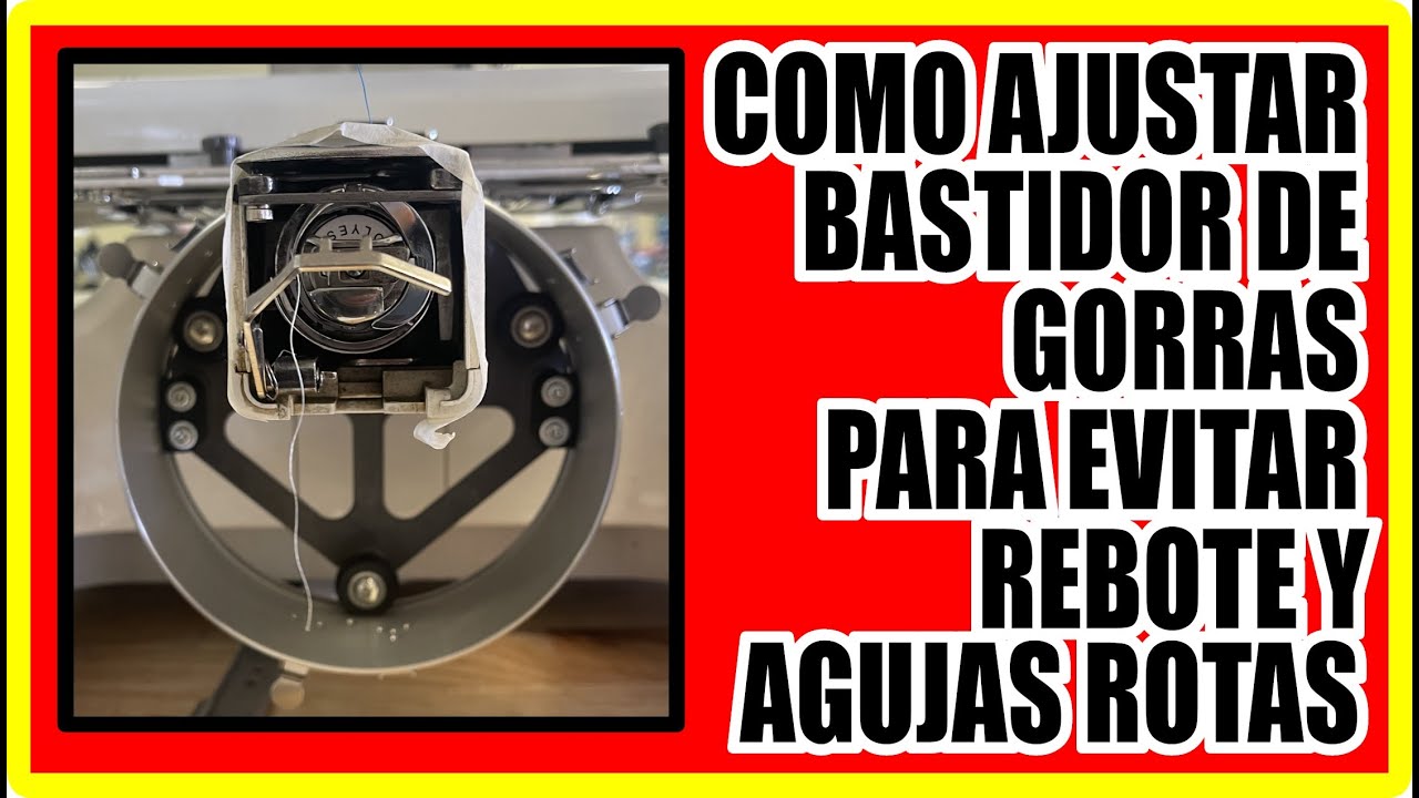 Como Ajustar el BASTIDOR DE GORRAS de nuestra Bordadora para Bordados Perfectos - Setup CAP FRAME