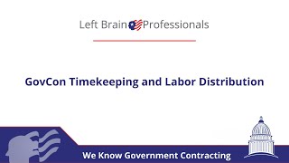 GovCon Timekeeping and Labor Distribution
