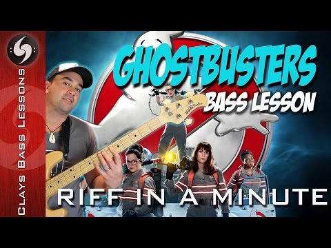 ghostbusters---bass-lesson-with-tab---riff-in-a-minute