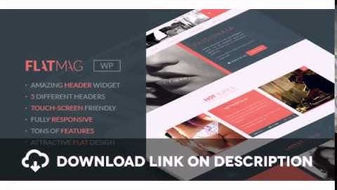 FlatMag - Flexible Modern Magazine Theme Free Download
