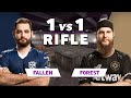 NiP f0rest vs MiBR FalleN | Rifle 1vs1