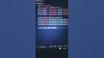 how to track phone location using python #trending #python #trackphone #viralvideo #hacker