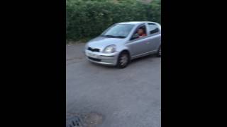 Toyota Yaris handbrake turn