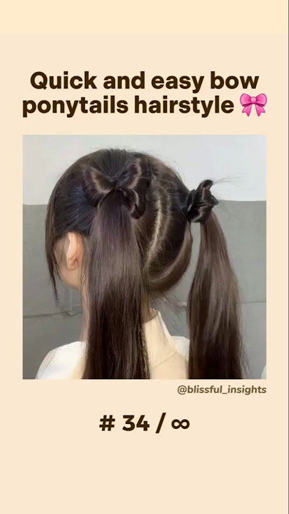 Aesthetic hairstyle for school! #hair #tutorial #aesthetic #hairstyle