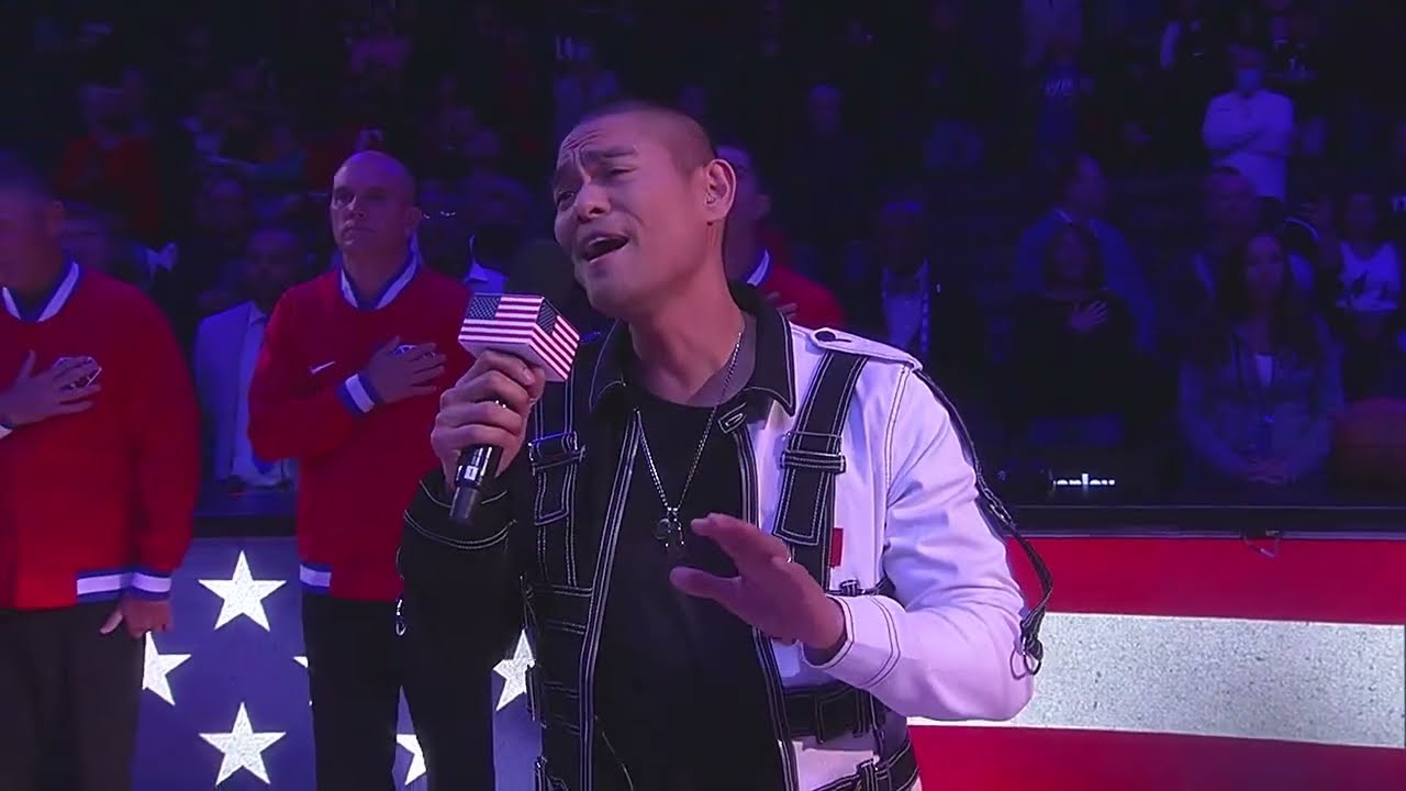 I actually sang the National Anthem at an NBA game.