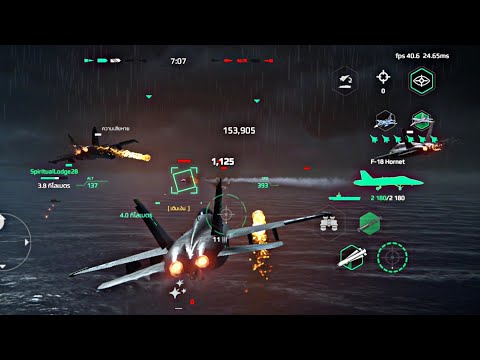 F2-A / F18 เกมมือถือมันๆ[Modern warships] test game in Samsung s22 สงครามเดือด!!