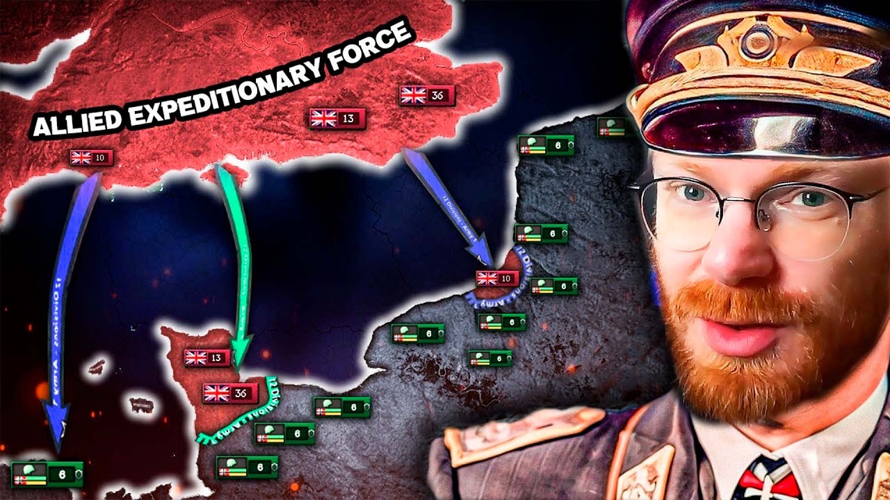 Can TommyKay Win as Germany in the Hardest MOD in HOI4 (VOD)