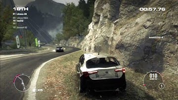 GRID 2 [ experience in GRID 2 - CRASHES! and more] PS3 HD