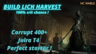 LAST EPOCH 1.0 - Guide de la Lich Harvest 100% crit !! Excellent starter/viable HC - All content !!