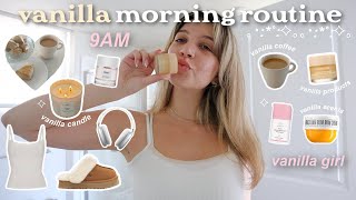 my VANILLA-themed MORNING ROUTINE (using vanilla products, scents, & breakfast)