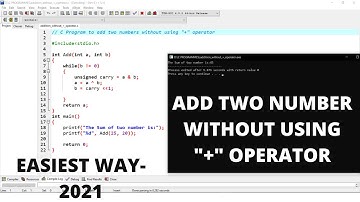 Addition of Two Numbers Without Using Plus Operator in C Programming Language 🔥🔥 | #Short| #CodeVode