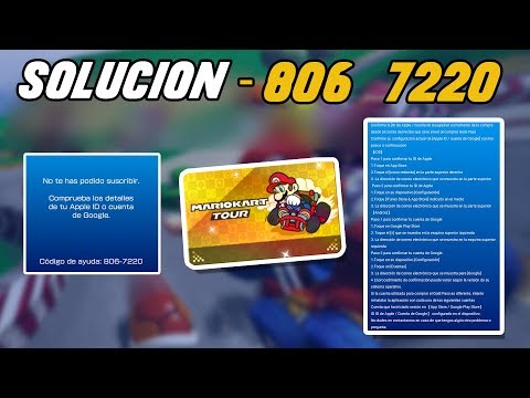 Significado de los códigos de error en Mario Kart Tour