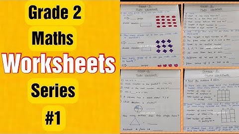 Grade 2 Maths Worksheets Series #1 #dailypracticeworksheets #grade2 #grade2maths
