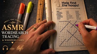 ASMR With Wordsearch Puzzle Lo-fi Whispers &amp; Tracing 