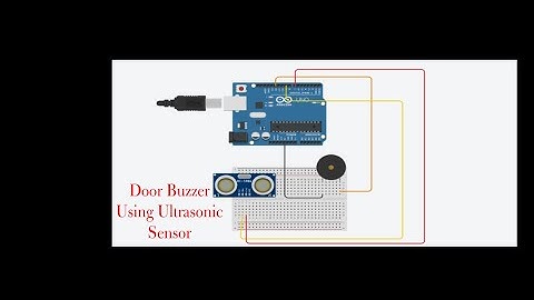 Door Buzzer Using Ultrasonic Sensor || #10 Arduino Project