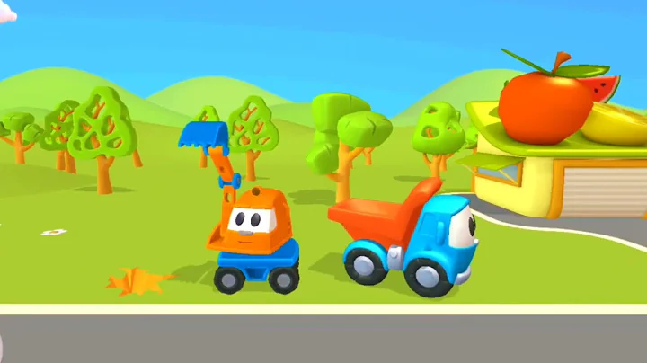 Construction Vehicles Song for Kids 🚛 Excavator, Bulldozer & Other Trucks for children - HeyKids