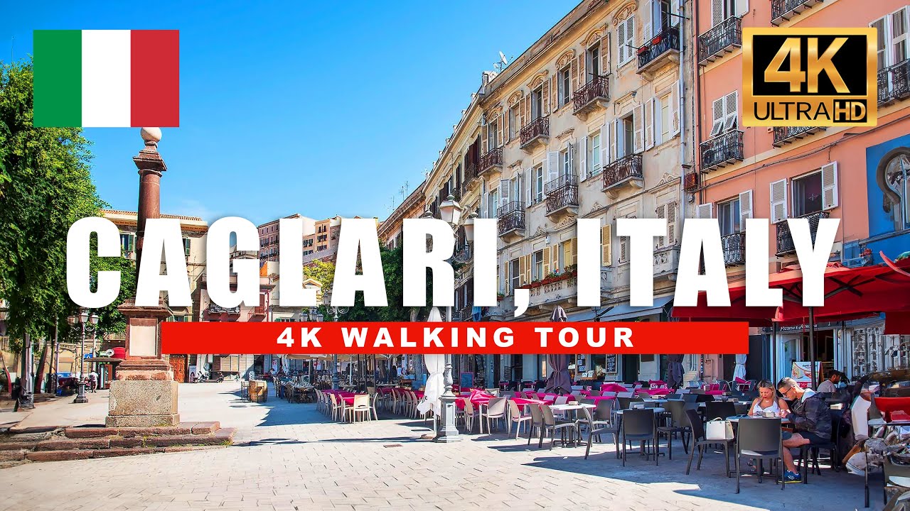 🇮🇹 Cagliari, Sardinia, Italy Walking Tour | Day & Night Walkthrough | 4K HDR 60fps