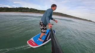 Supping Cylinder , Anzac Day , least we forget      Foil sup & prone , long board .