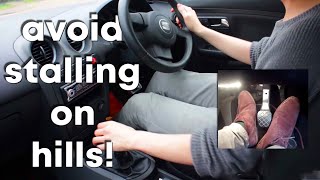 How to Hill start a manual car  Every time without stalling!