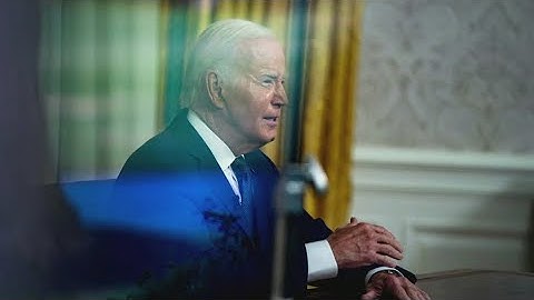 Biden speaks for first time after dropping out of race | LIVE