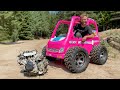 The Ultimate 4x4 Off Road Power Wheels Build! Barbie Dream Camper with Low Range!