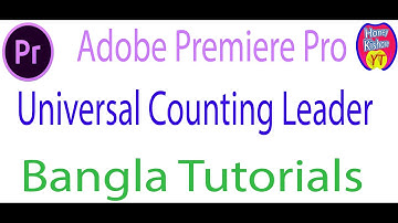 Adobe premiere Pro Universal Counting Leader [Full HD] #HoneyKishoreYt