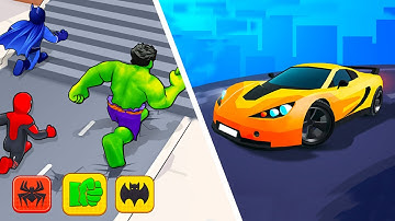 Hero Transform vs Race Master 3D |⭐🫷💥🫸⭐| Walkthrough Max Gameplay MN9967