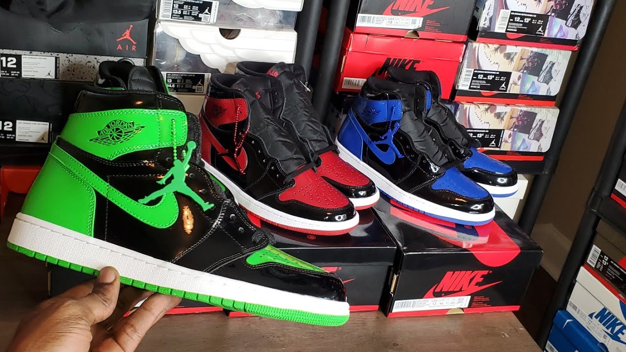 jordan 1 patent leather green